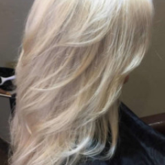 Great platinum hair color