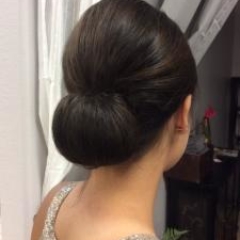 Prom updo. Bun for formal occasion. Special occasion hair style by Noel Strang.